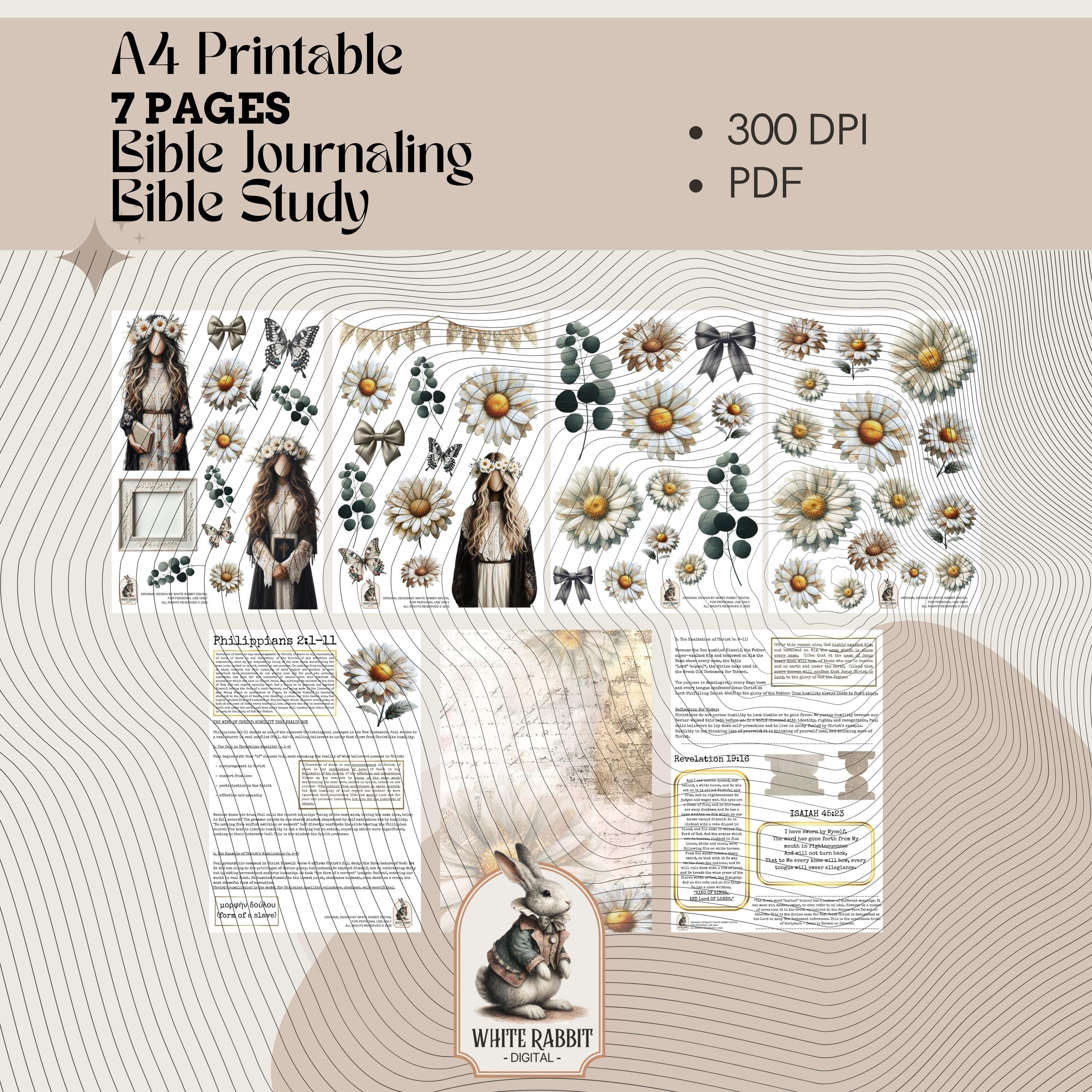 Reformed Christian Bible Study - Devotional on Philippians 2:1-11 Printable 7 PAGES (PDF)