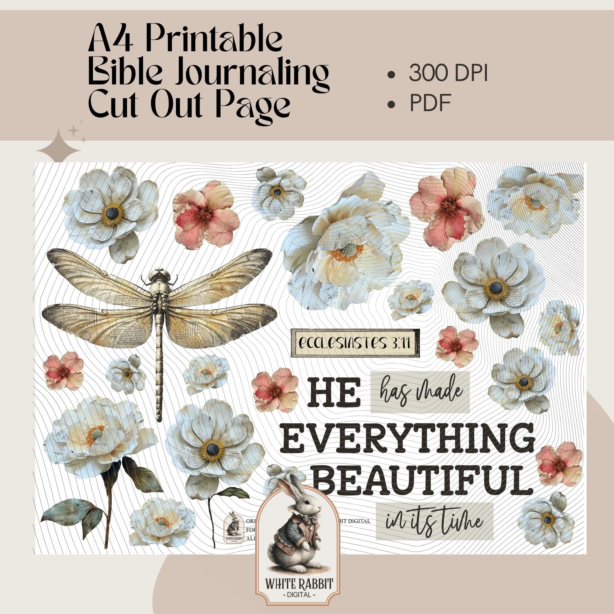 Floral Bible Verse Art Printable | Ecclesiastes 3:11 (PDF)