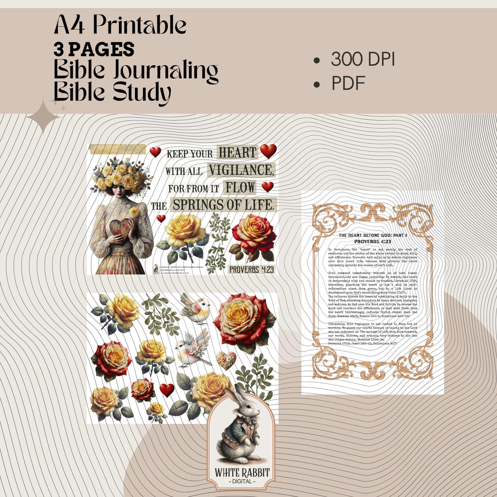 Reformed Christian - Bible Study - The Heart Before God Part 1 - Proverbs 4:23 Printable (PDF)