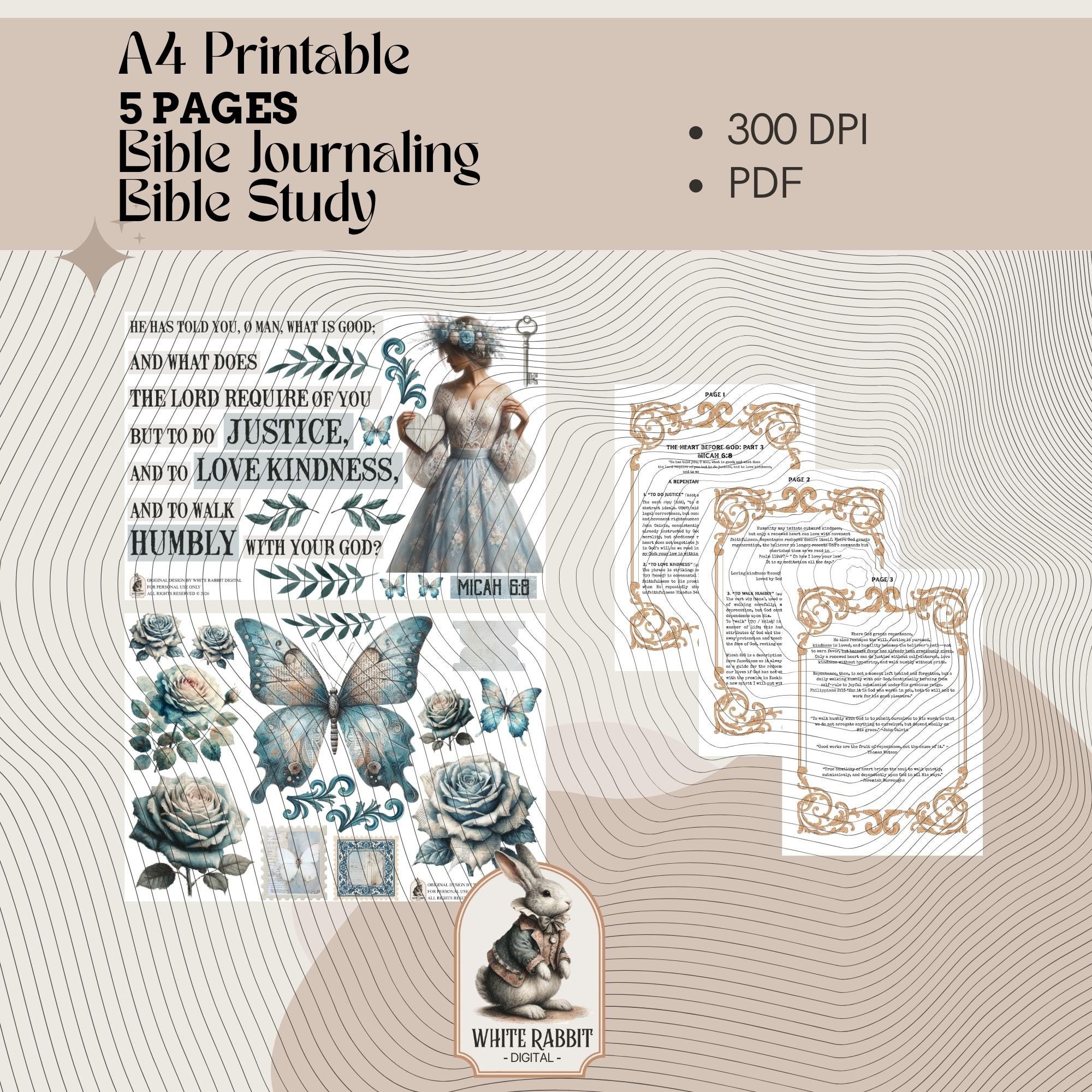 Bible Study - The Heart Before God Part 3 - Micah 6:8 Printable (PDF)