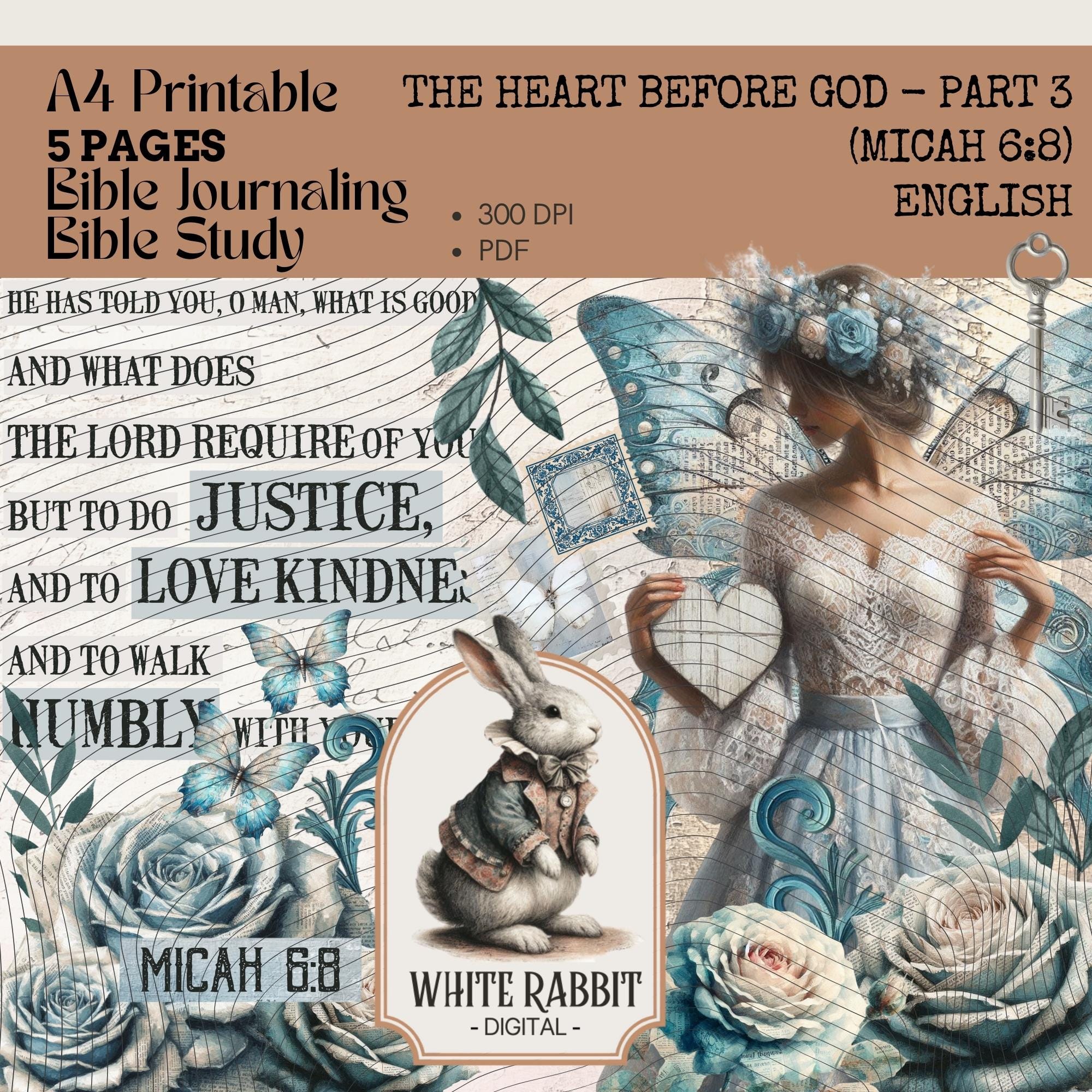 Bible Study - The Heart Before God Part 3 - Micah 6:8 Printable (PDF)