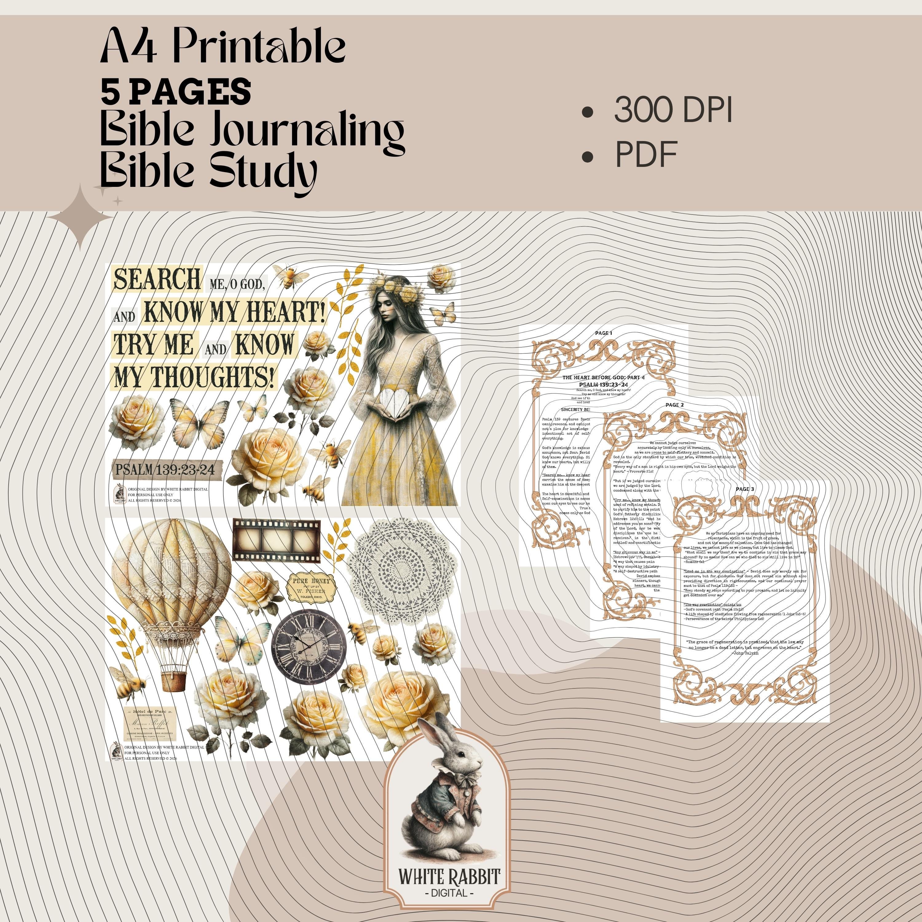 Bible Study - The Heart Before God Part 4 - Psalm 139:23-24 Printable (PDF)