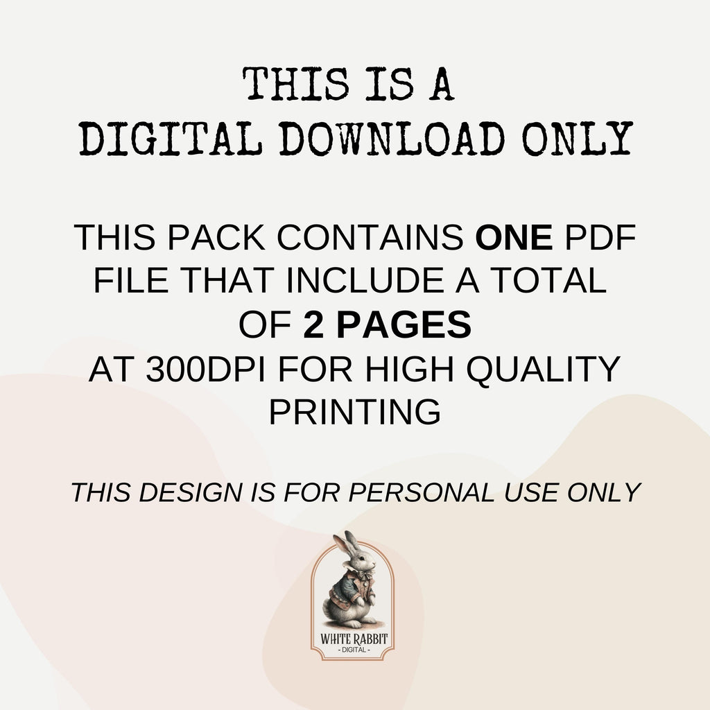 Bible Journaling Kit | Colossians 3:14 - Put On Love  | Instant Download (PDF)