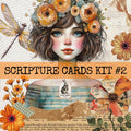 Scripture Cards Kit 2 - Instant Download - Fussy Cut Elements for Mixed Media