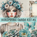 Scripture Cards Kit 3 - Instant Download - Fussy Cut Elements for Mixed Media