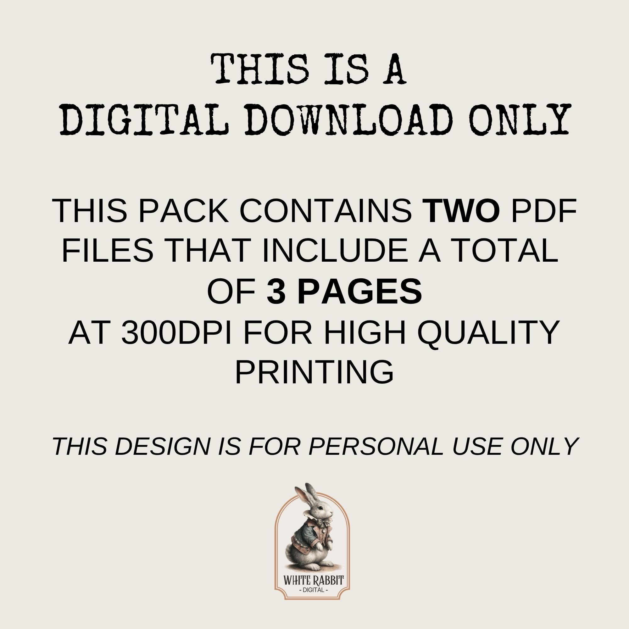 Scripture Cards Kit 3 - Instant Download - Fussy Cut Elements for Mixed Media