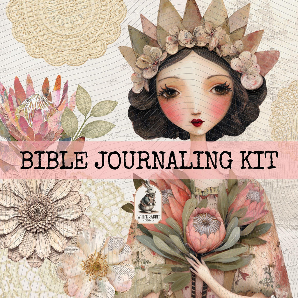 Mini Cut Out Book | Bible Journaling Kit | 2 Corinthians 12:9 (PDF)