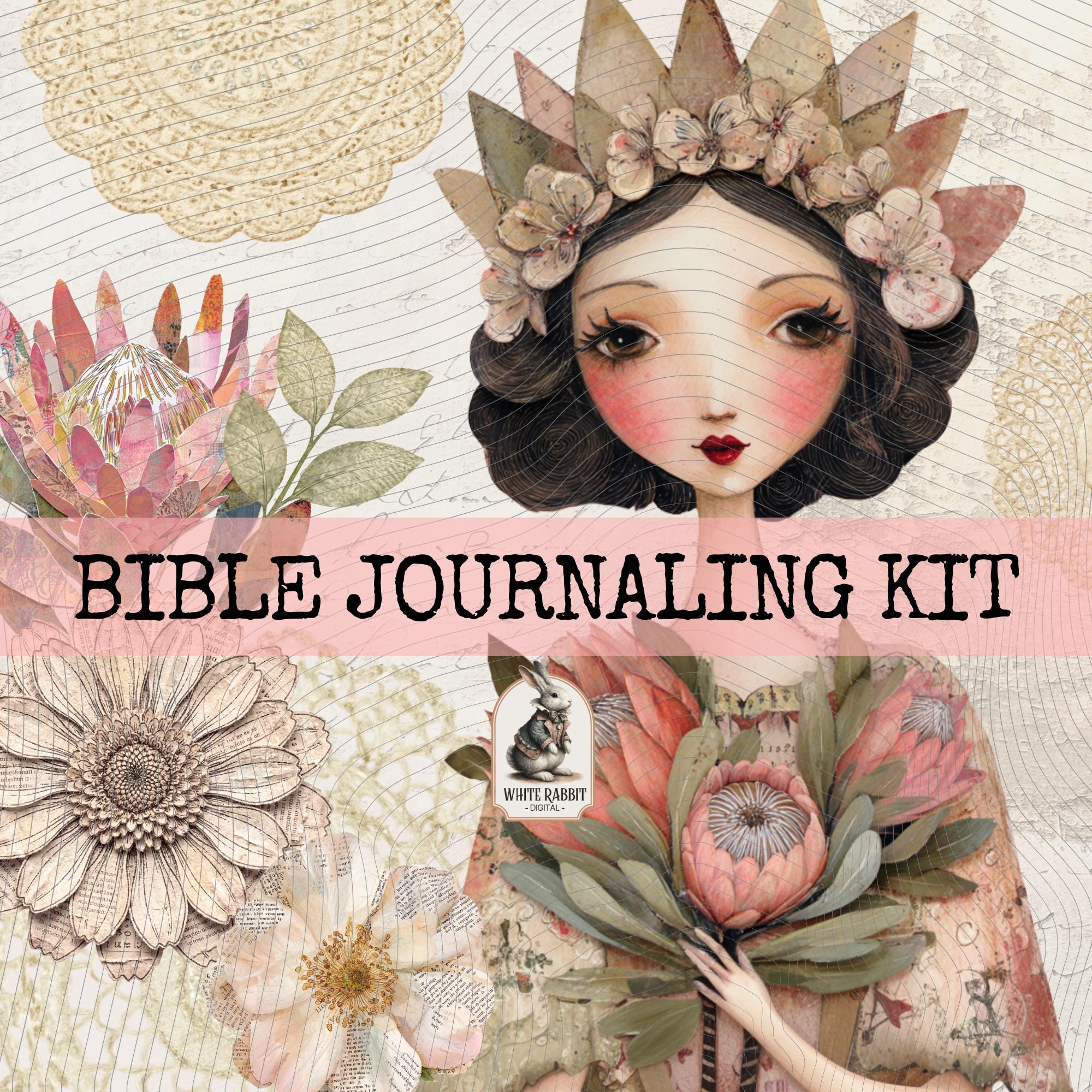Mini Cut Out Book | Bible Journaling Kit | 2 Corinthians 12:9 (PDF)