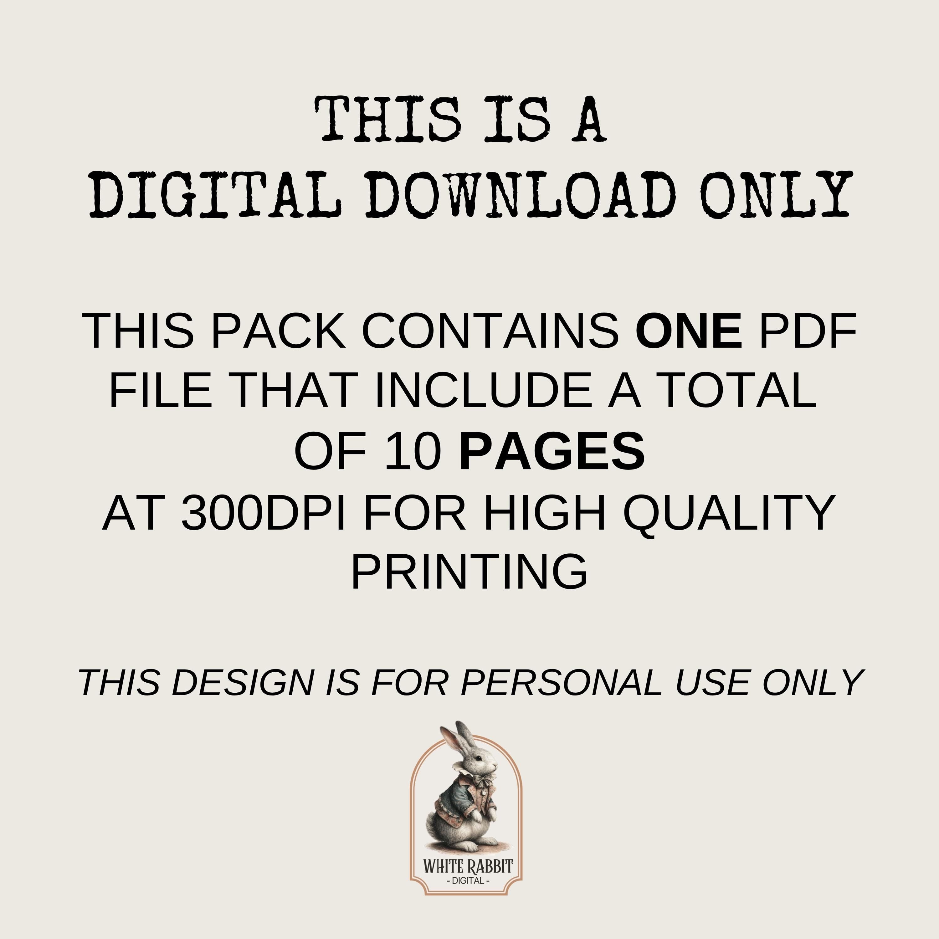 Mini Cut Out Book Instant Download | Bible Journaling Kit | Biblical Contentment | 10 Pages